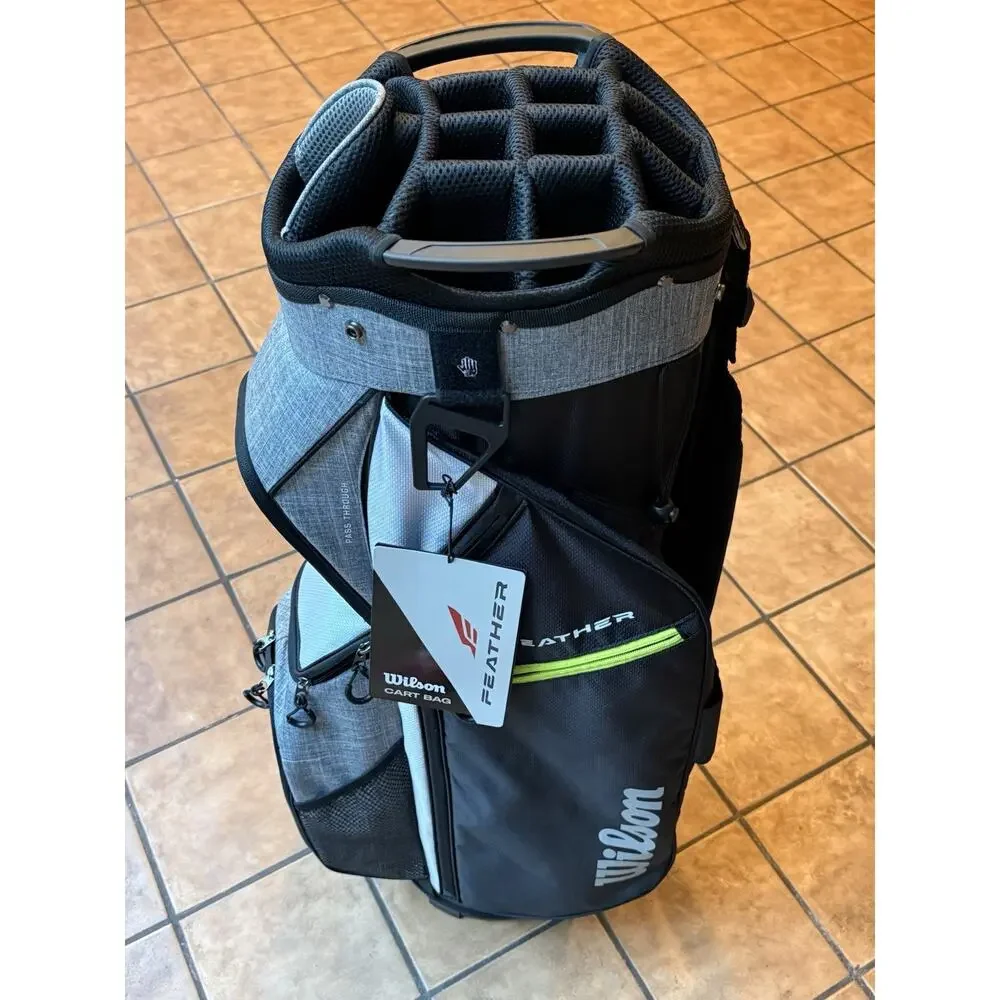 Wilson Feather 2025 Black Grey White Cart Golf Bag
